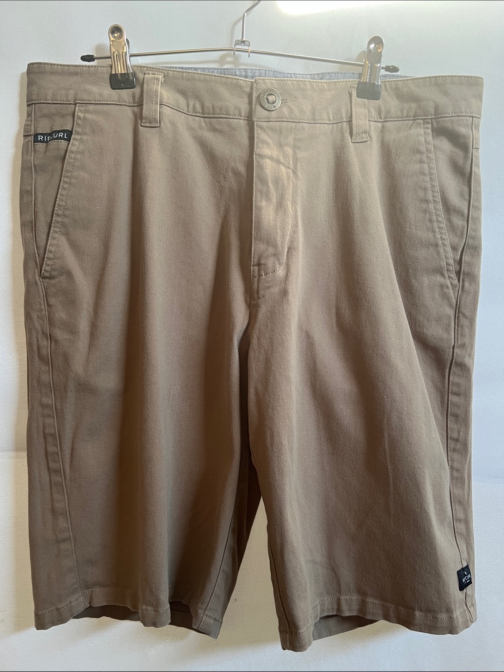 Rip Curl Men's Khaki Chino Tailored Shorts - Light Brown